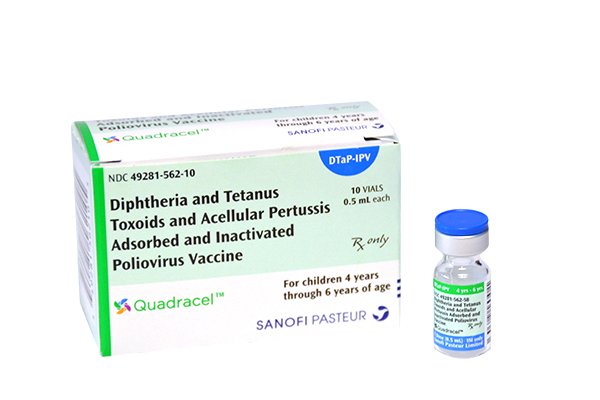 Quadracel™ DTaP and Polio Vaccine Indicated for  .. .  .  